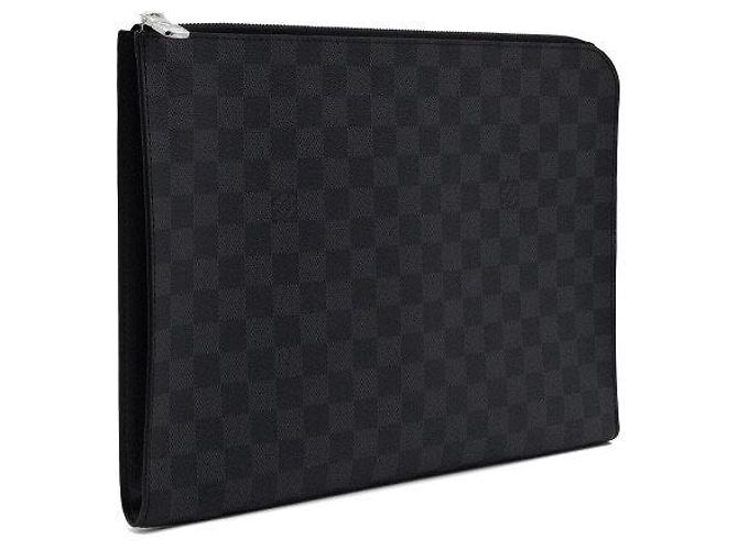 Louis Vuitton Borsa a pochette Graphite Damier Pochette Jour GM - vista 4