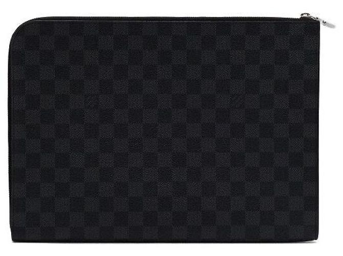 Louis Vuitton Borsa a pochette Graphite Damier Pochette Jour GM - vista 5