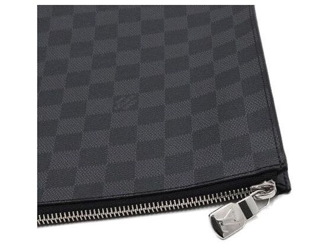 Louis Vuitton Borsa a pochette Graphite Damier Pochette Jour GM - vista 8