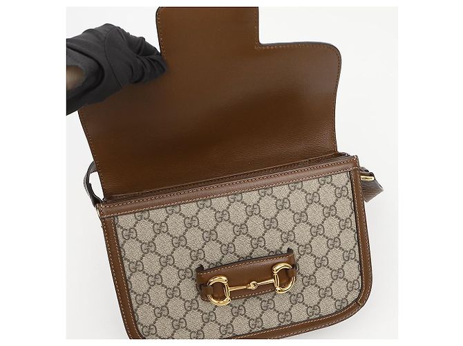Gucci Borsa a Tracolla e Spalla Horsebit - vista 10