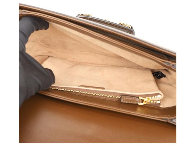 Gucci Borsa a Tracolla e Spalla Horsebit - vista 11
