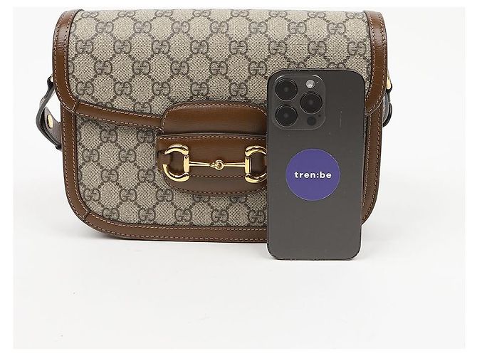 Gucci Borsa a Tracolla e Spalla Horsebit - vista 12