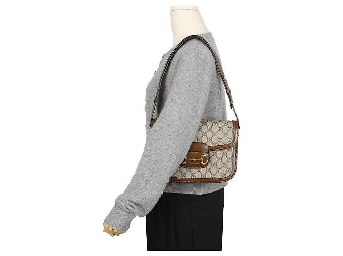 Gucci Borsa a Tracolla e Spalla Horsebit - vista 13