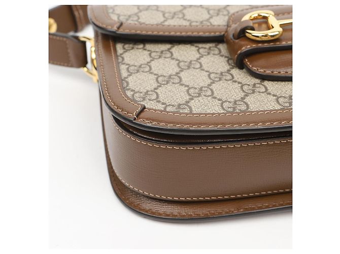 Gucci Borsa a Tracolla e Spalla Horsebit - vista 9