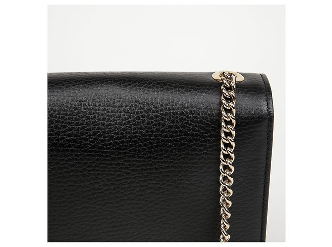 Gucci Borsa a catena Small Interlocking GG Nero Oro - vista 6