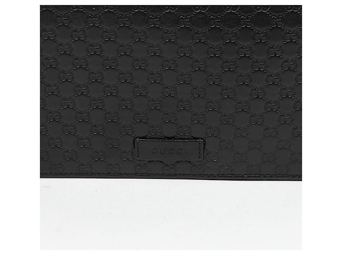 Gucci Borsa a Tracolla Mini Leather Microshima Nera - vista 2