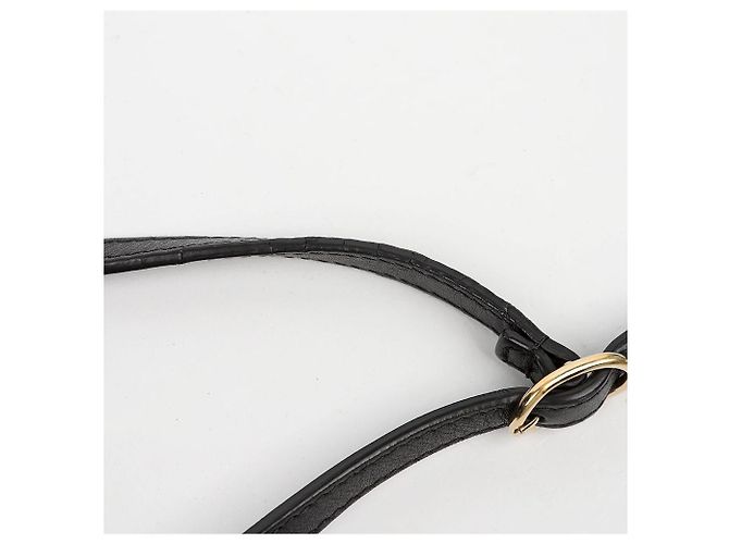 Gucci Borsa a Tracolla Mini Leather Microshima Nera - vista 8