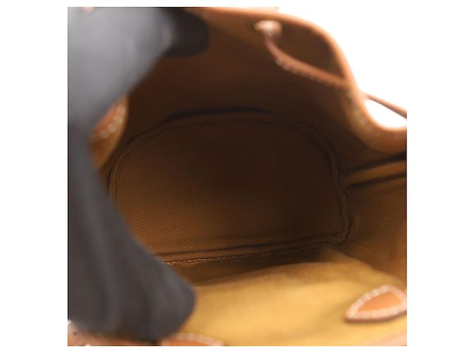 Céline Mini Mochila Triope Canvas Polco Tan - vista 8