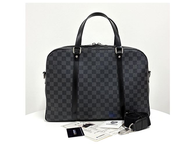 Louis Vuitton Borsa a spalla Yorn Damier Graphite - vista 6