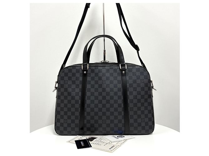 Louis Vuitton Borsa a spalla Yorn Damier Graphite - vista 8