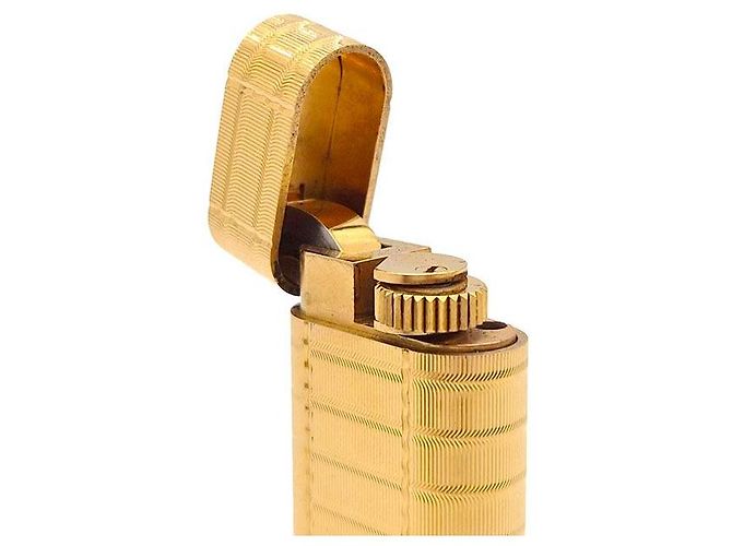 Cartier Accendino ovale placcato oro - vista 4