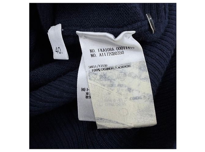 Thom Browne Kurzarm-Strickoberteil für Damen mit diagonalen Streifen Navy - Ansicht 6
