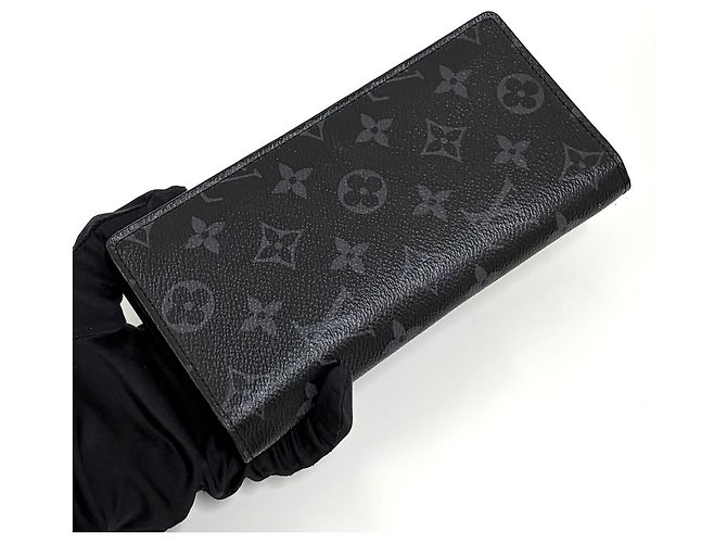 Louis Vuitton Cartera Brazza Monogram Eclipse - vista 5