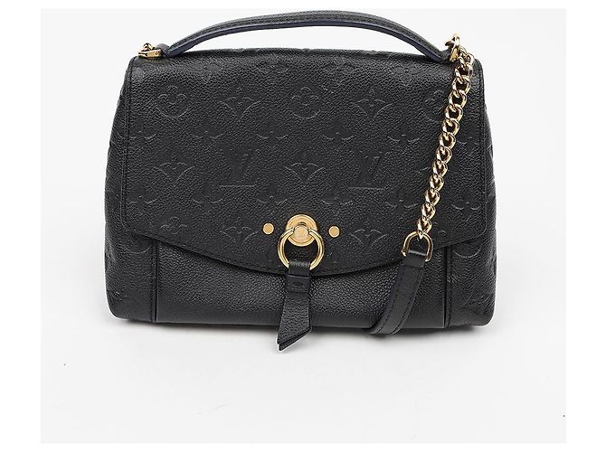 Louis Vuitton Borsa a mano e a tracolla Blanch in pelle Monogram Empreinte Nero - vista 2