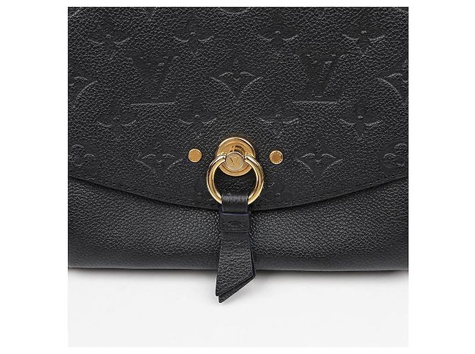 Louis Vuitton Borsa a mano e a tracolla Blanch in pelle Monogram Empreinte Nero - vista 3