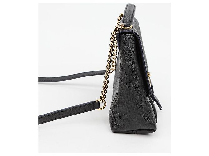 Louis Vuitton Borsa a mano e a tracolla Blanch in pelle Monogram Empreinte Nero - vista 5