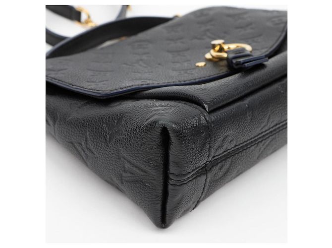 Louis Vuitton Borsa a mano e a tracolla Blanch in pelle Monogram Empreinte Nero - vista 8