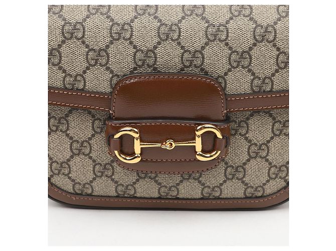 Gucci Mini Borsa Horsebit Marrone - vista 3