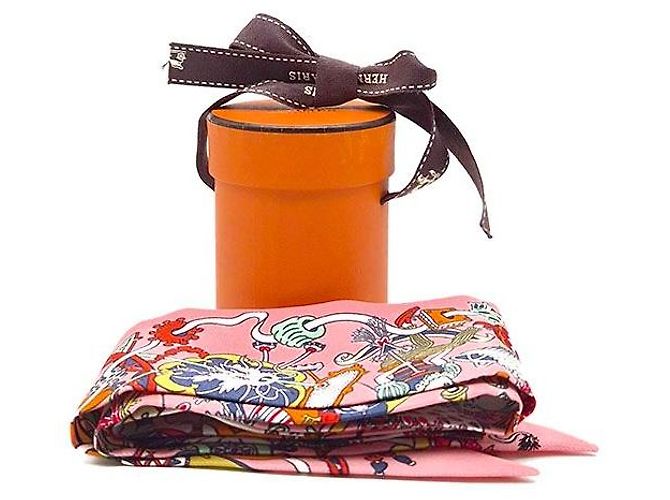 Hermès Twilly in seta La Fol Parade - vista 6