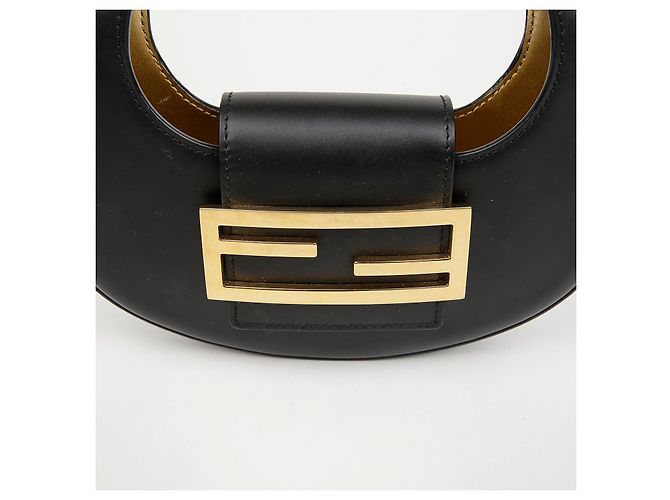 Fendi Borsa a tracolla mini Cookie Hobo Black - vista 2