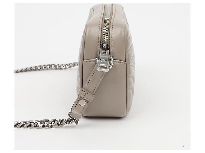Prada Borsa a tracolla Gray Diagram Chain - vista 5
