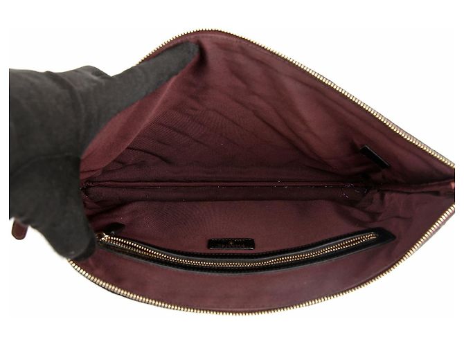 Chanel Clutch Classic Large Caviar Nera con Hardware Dorato - vista 9