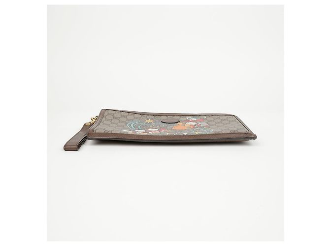 Gucci Pochette Clutch Donald Duck Brown - vista 5