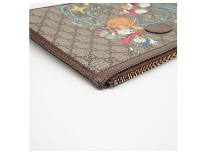 Gucci Pochette Clutch Donald Duck Brown - vista 8