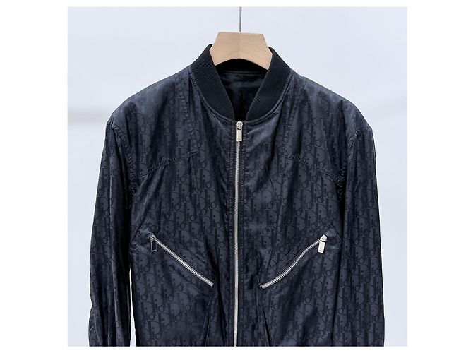 Dior Giacca Bomber Oblique Nera - vista 2