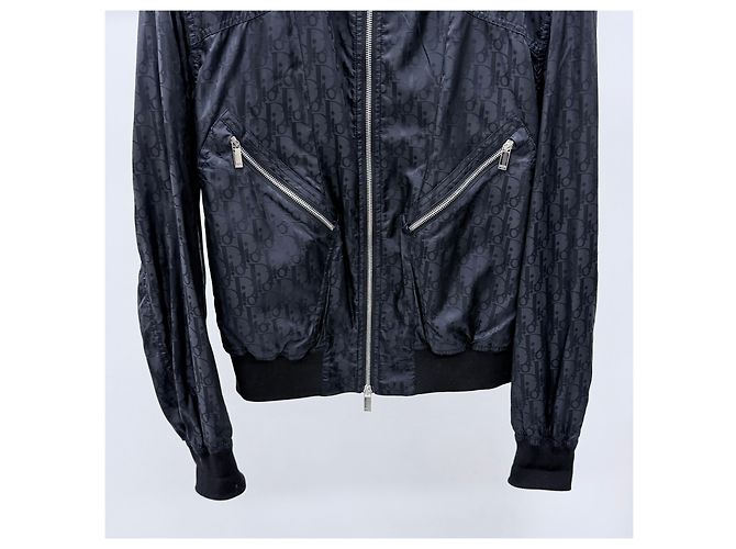 Dior Giacca Bomber Oblique Nera - vista 3