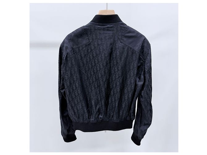 Dior Giacca Bomber Oblique Nera - vista 4