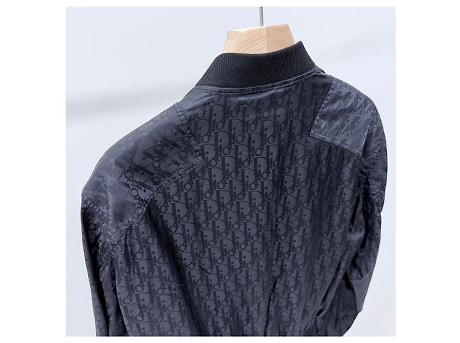 Dior Giacca Bomber Oblique Nera - vista 5