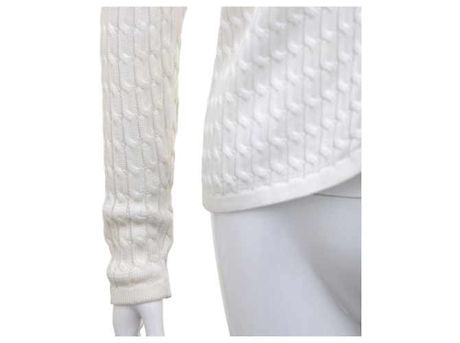 Salvatore Ferragamo Weißer Strickcardigan mit Knöpfen - Ansicht 5
