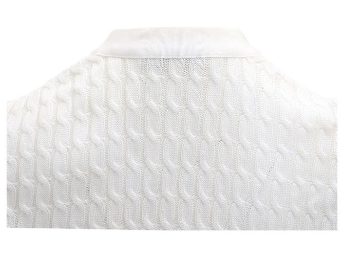 Salvatore Ferragamo Weißer Strickcardigan mit Knöpfen - Ansicht 6