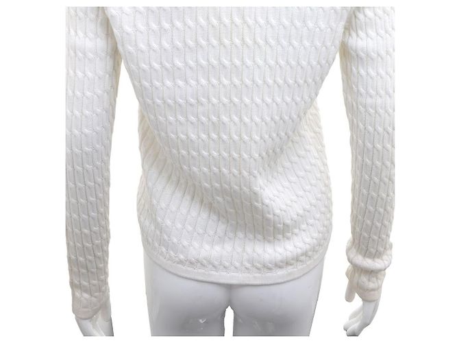 Salvatore Ferragamo Weißer Strickcardigan mit Knöpfen - Ansicht 7