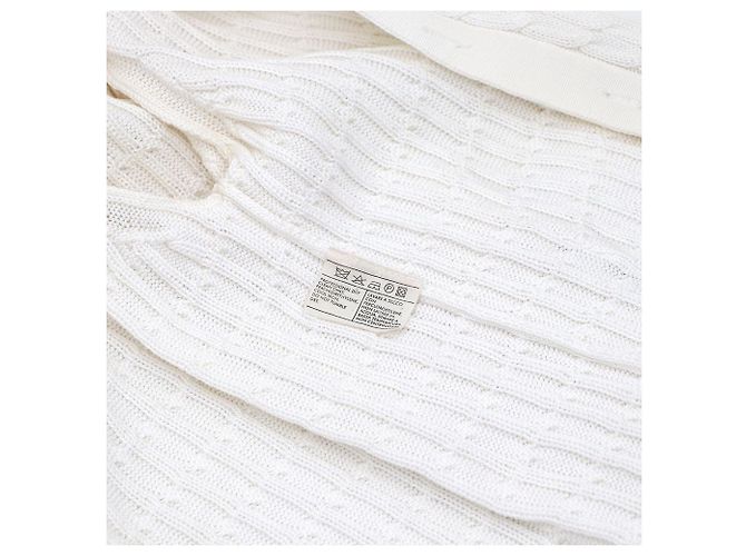 Salvatore Ferragamo Weißer Strickcardigan mit Knöpfen - Ansicht 9