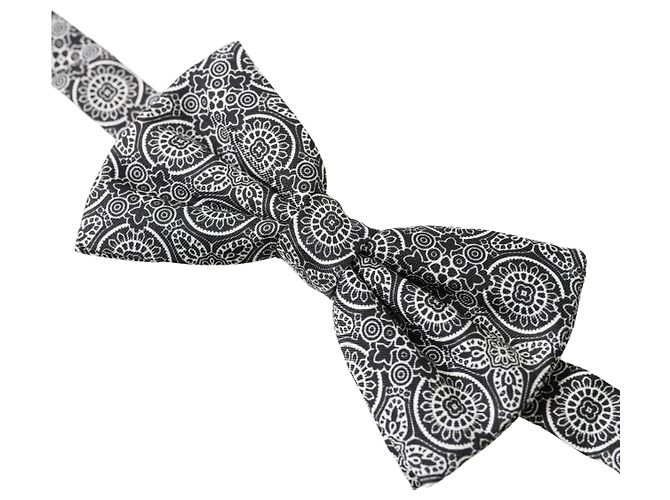 Dolce & Gabbana Verstellbare Fliege mit Schwarz-Weiß-Muster - Ansicht 2