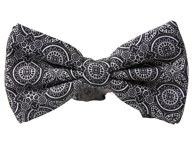 Dolce & Gabbana Verstellbare Fliege mit Schwarz-Weiß-Muster - Ansicht 3