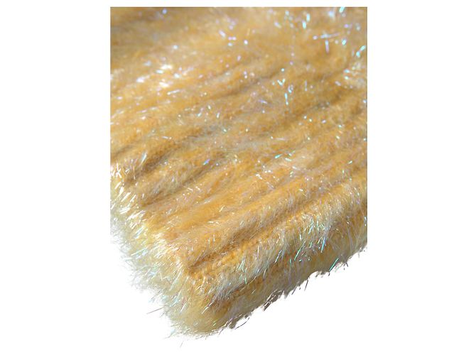 Dolce & Gabbana Gelber Halstuch-Schal aus Mohair-Polyesterfaser - Ansicht 3