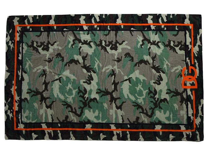 Dolce & Gabbana Sciarpa scialle avvolgente in cotone stampato multicolore - vista 4