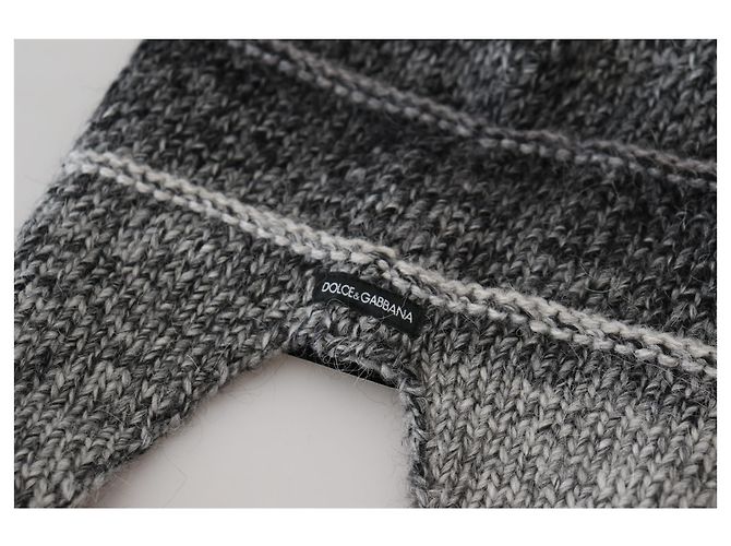 Dolce & Gabbana Berretto in maglia grigio con paraorecchie in pile caldo - vista 7