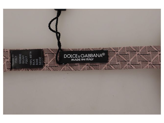 Dolce & Gabbana Papillon regolabile con stampa Fantasy marrone - vista 2