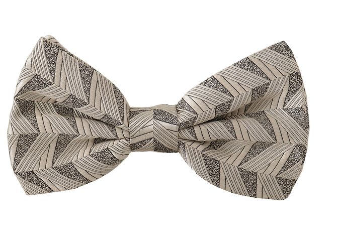 Dolce & Gabbana Papillon regolabile in % di seta grigio - vista 3