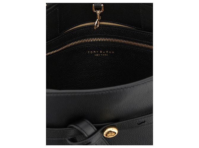 Tory Burch Borsa crossbody in pelle di vacchetta nera - vista 4
