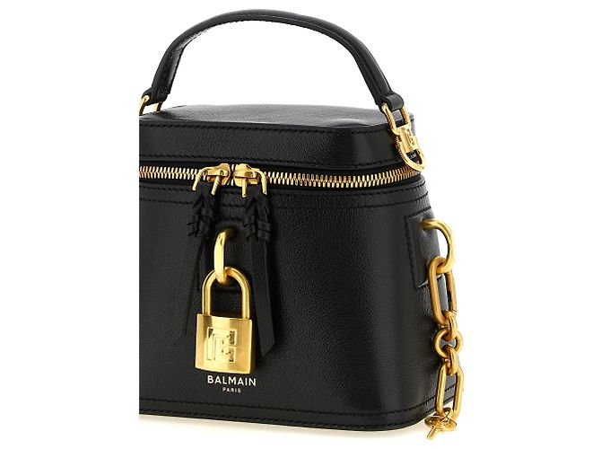 Balmain Borsa in pelle di bufalo nera - vista 3