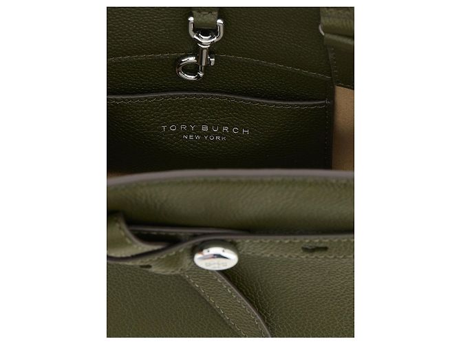Tory Burch Borsa a tracolla in pelle di vacchetta marrone - vista 4