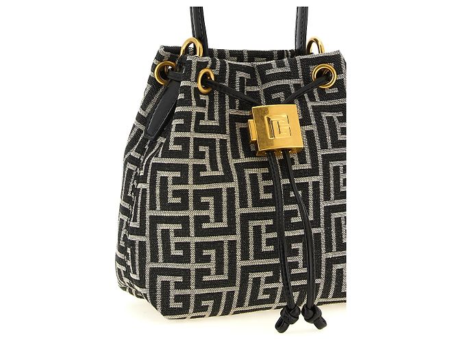 Balmain Bicolor-Handtasche aus Polyester - Ansicht 3