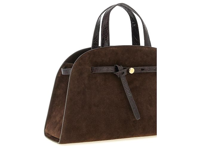 Tory Burch Borsa a tracolla in pelle bovina marrone - vista 3