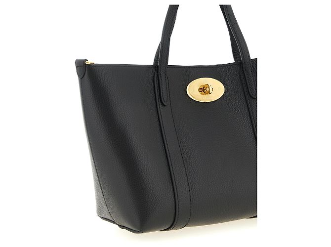 Mulberry Borsa Tote in pelle di vitello nera - vista 3