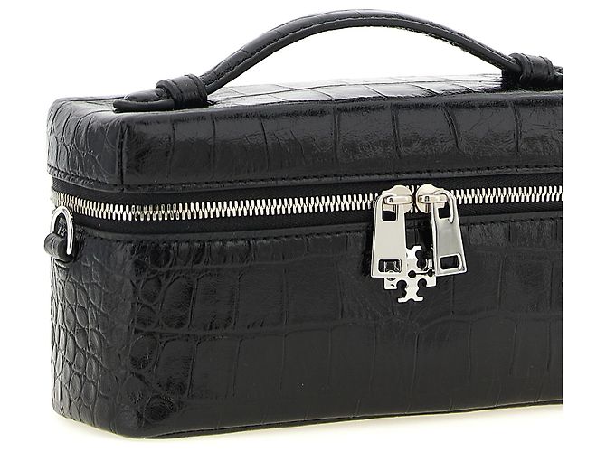 Tory Burch Borsa crossbody in pelle di agnello nera - vista 3